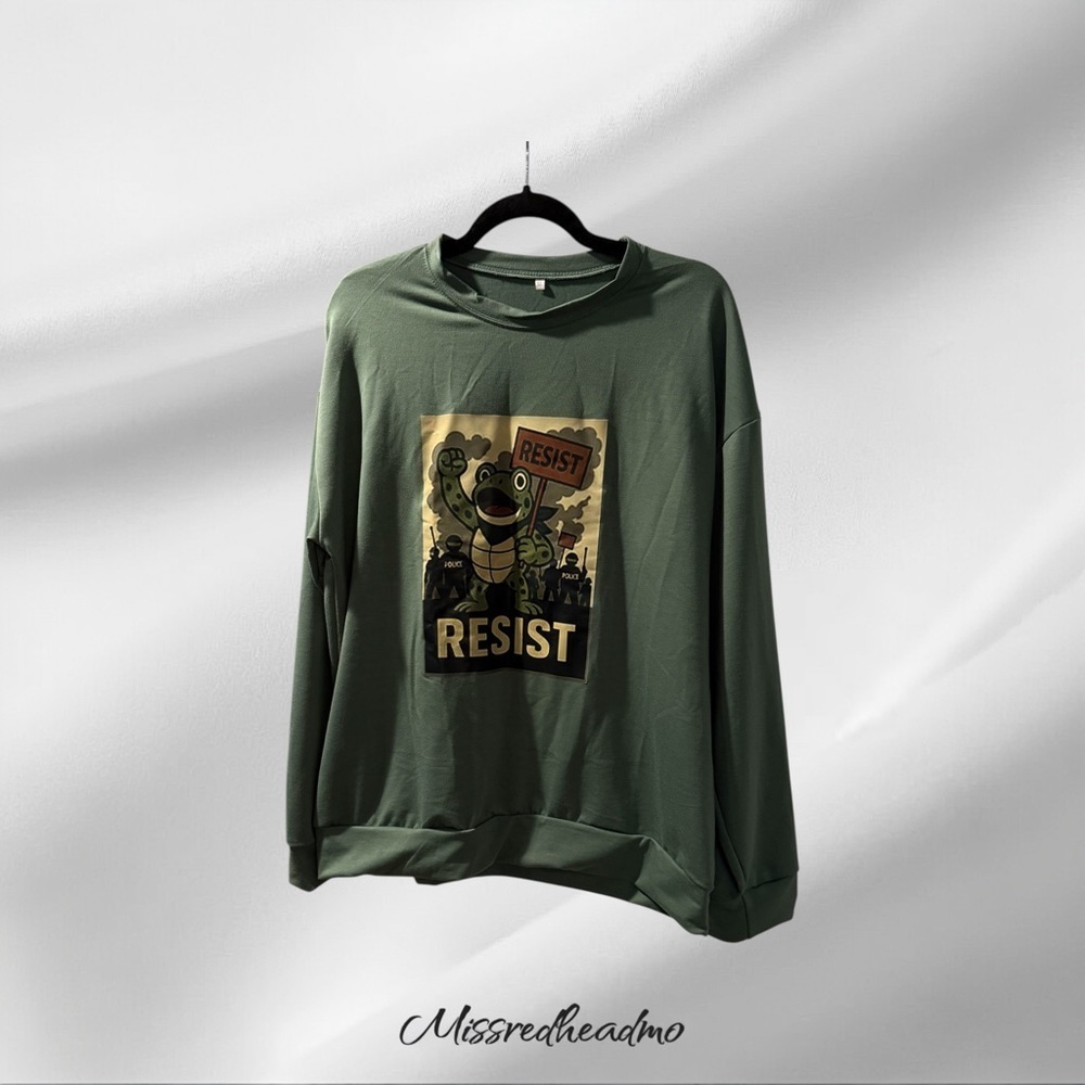 Green Graphic Sweatshirt